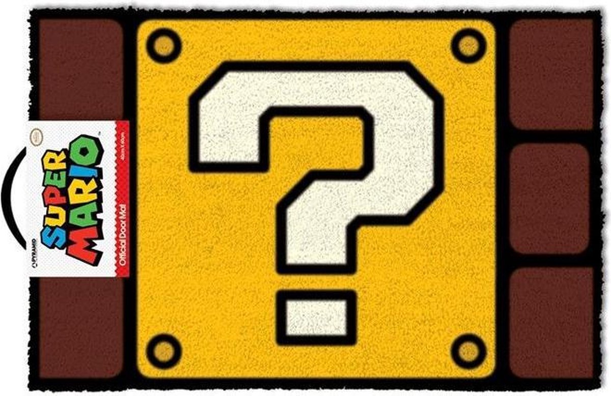 Bloc de point d'interrogation Nintendo Super Mario - paillasson
