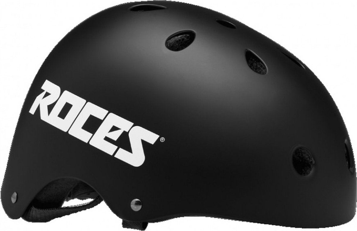 Roces – casque de skate agressif ce – protection contre les chocs à forte ventilation – noir – taille 58-62 cm (l)