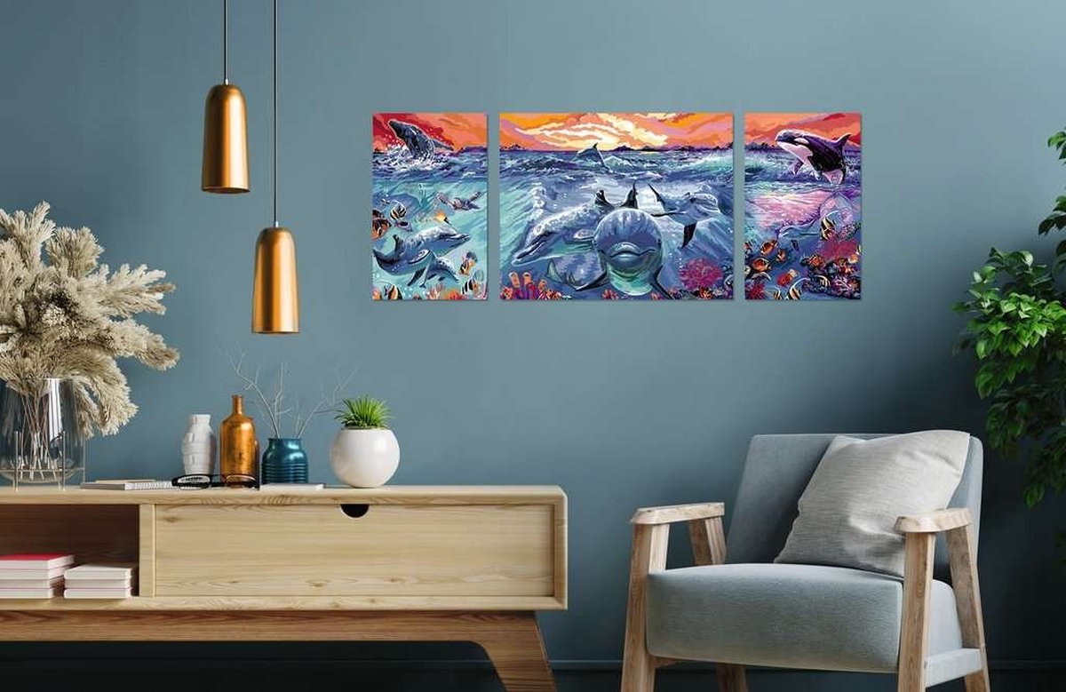 Ravensburger Creart peinture sur Dolphin's at Sunset Song