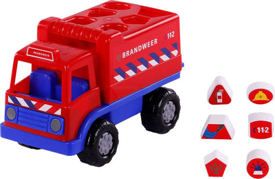 Toys Cavallino Toys Cavallino Ancien camion Forme de ragoût avec 6 blocs, 26 cm