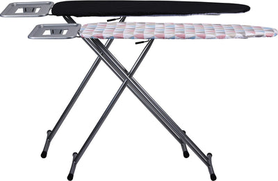 Table à repasser Alpina xl 161 x 96 cm - avec housse de table à repasser - hauteur réglable 80-96 cm - avec pieds antidérapants - convient à divers fers - housse de table à repasser de couleur aléatoire