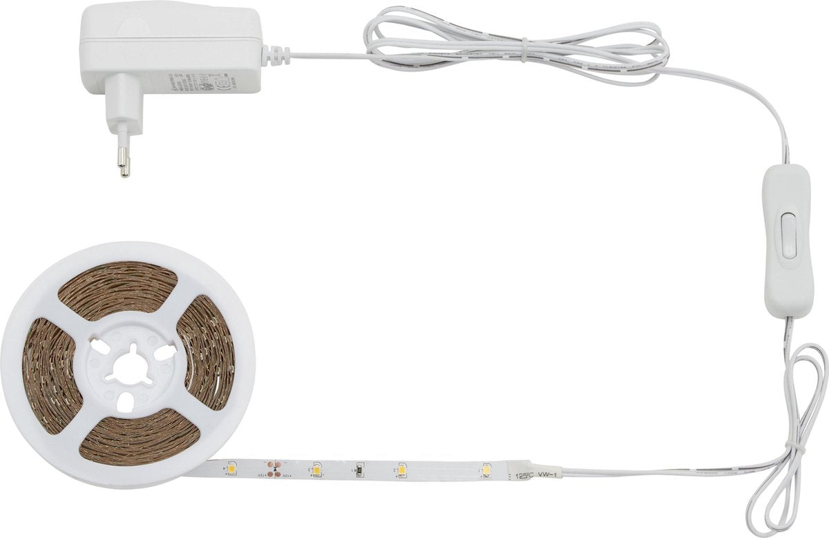 Briloner - led superline - bande LED 5m - incl. interrupteur marche/arrêt - 150x LED blanches - 3 000 K blanc chaud