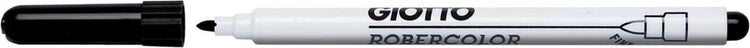 Giotto robercolor marqueur pour tableau blanc fin, pointe ronde, noir 12 pièces