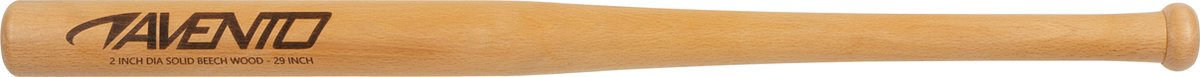 Batte de baseball Avento - bois - 73 cm - marron