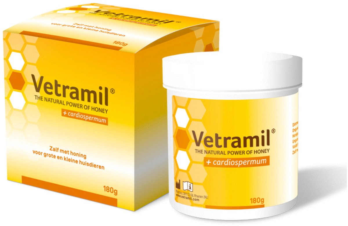 Pommade au miel vetramil avec cardiospermum