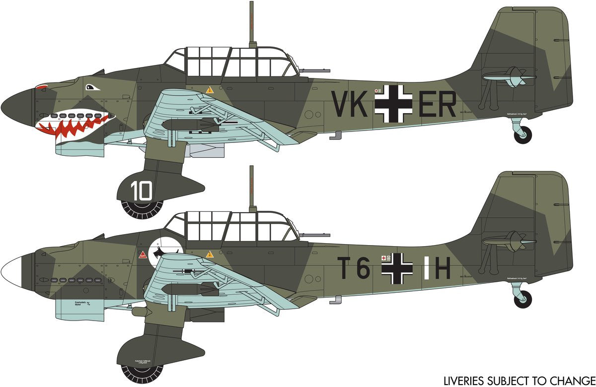 Maquette Airfix véhicules militaires - 03087a junkers ju87b-1 pièce en plastique - 1:72 - modélisme