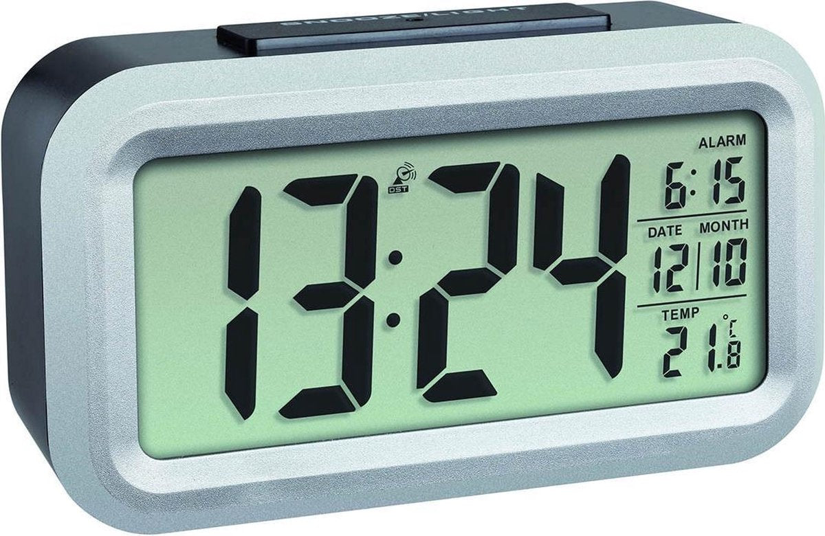 Tfa dostmann 60.2553.01 radio-réveil noir, argent heures d'alarme : 1