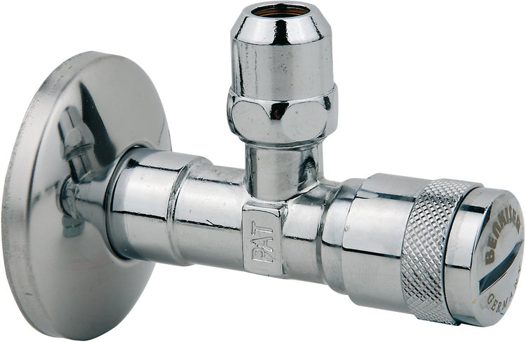 Vanne d'angle Kirchhoff benkiser - 1 2 mâle x 3 8 x 10 mm - avec rosace poussoir pour filtre