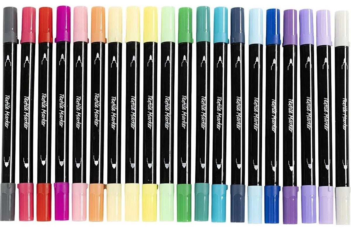 Marqueurs textiles - Couleurs supplémentaires, 20e.