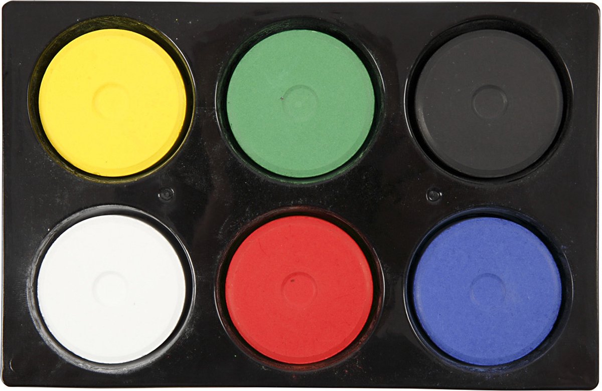 La recharge bloque l'aquarelle dans la palette - couleurs primaires, 6e.