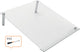 Mini tableau blanc inclinable Nobo a4 pour bureau - portable, effaçable à sec, sans cadre - 210 x 297 millimètres - marqueur inclus - acrylique transparent
