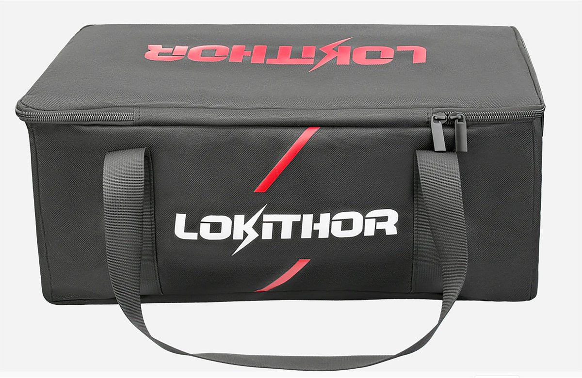 Lokithor sac de rangement aw401 jump starter - compartiments dans le sac - poignée bandoulière - durable résistant à l'usure - doublure intérieure douce