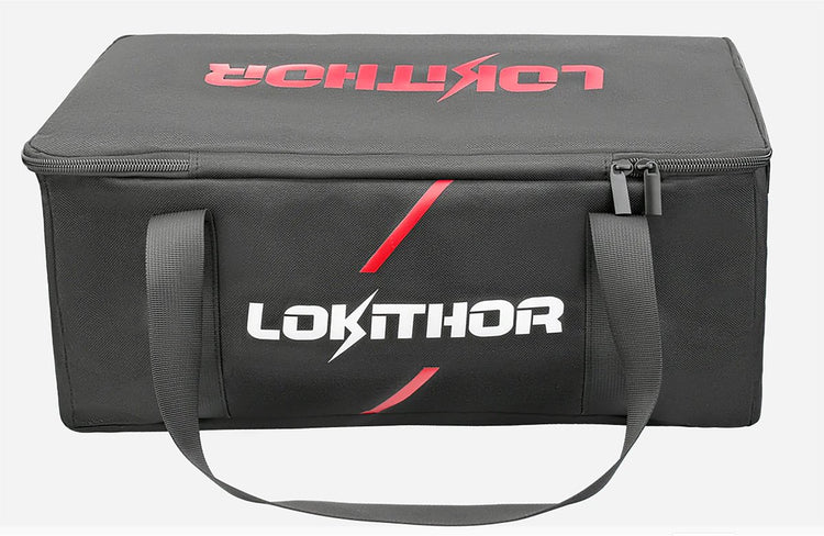 Lokithor sac de rangement aw401 jump starter - compartiments dans le sac - poignée bandoulière - durable résistant à l'usure - doublure intérieure douce