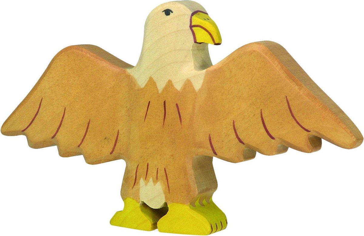 Animaux de la forêt Holztiger - aigle - 14x2x9cm - figurine en bois - fait main