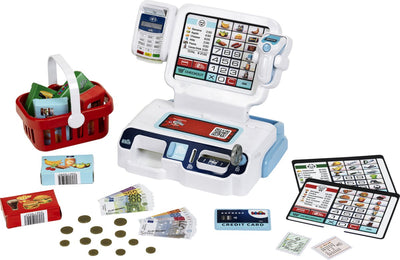 Caisse enregistreuse libre-service Klein Toys - incl. accessoires, effets lumineux et sonores - multicolore