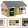 Kids Globe Globe Horse Stable avec 2 boîtes et stockage 1:32