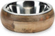 Conçu par lotte mandira - gamelle de nourriture pour chien - bois - 21 cm