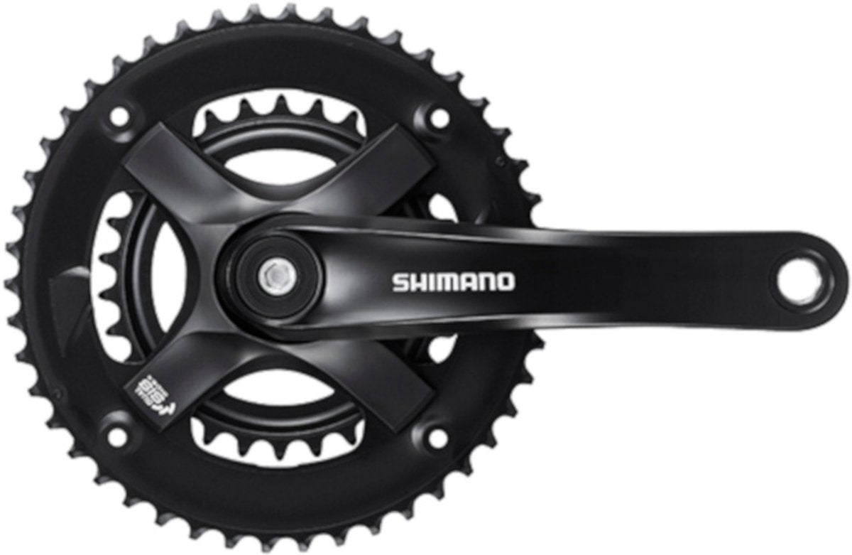 Shimano pédalier tourney ty501 46-30t 7 8v 170 mm noir