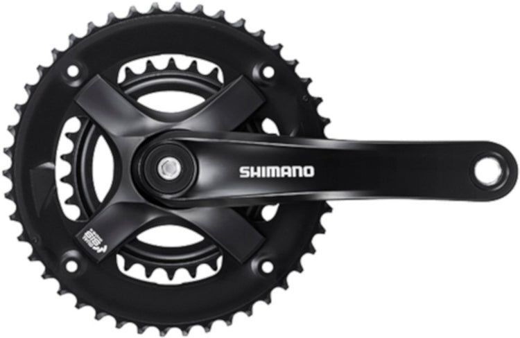 Shimano pédalier tourney ty501 46-30t 7 8v 170 mm noir