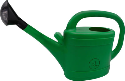 Nature - arrosoir 5l - plastique - vert - avec buse de pulvérisation - arrosoir pour plantes de jardin