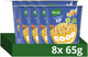 Knorr bonnes nouilles - poulet - prêtes en 3 minutes - 8 x 65 g