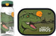 Ensemble déjeuner Mepal (gourde avec boîte à lunch à capuchon rabattable) campus - 600 + 750 ml - boîte à déjeuner et gobelet pour enfants - boîte bento - gourde avec bouchon rabattable - dinosaure