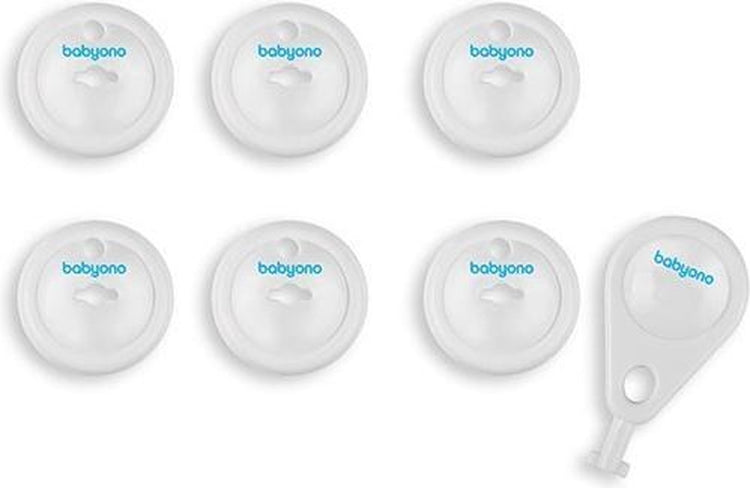 Babyono - protège-prises - serrure avec clé - pour prises mises à la terre et non mises à la terre