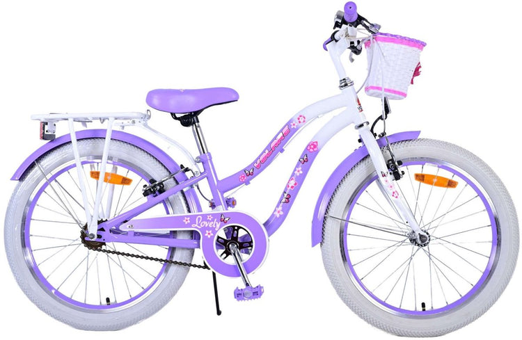 Volare les beaux filles pour enfants de 20 pouces de freins violets à deux mains