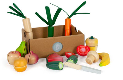 Petits légumes coupés en bois Play Play Fresh, 14dlg.