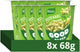 Knorr bonnes pâtes - fromage pesto - prêtes en 5 minutes - 8 x 68 g