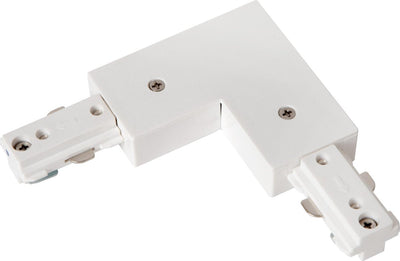 Connecteur en L pour rail Lucide - Éclairage sur rail pour système de rail monophasé - droite - blanc (extension)
