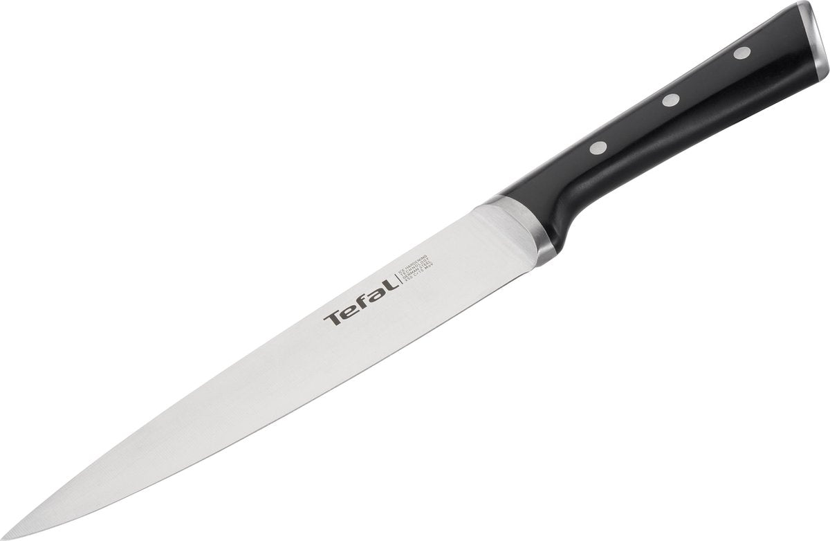 Tefal ice force - couteau à steak - 11 cm - set 4 pièces - acier inoxydable - trempé à glace - ergonomique