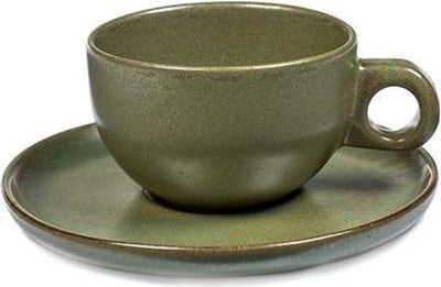 Surface by Sergio Herman Serax Sergio Herman Surface Camogreen tasse + soucoupe cappuccino (lot de 4)