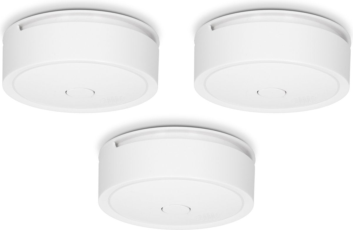 Alecto sa61 3x - détecteurs de fumée connectables sans fil - batterie et capteur 10 ans