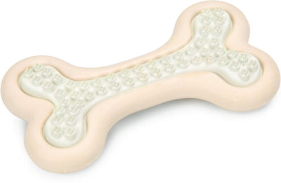 Beeztees os dentaire pour chiot - jouet pour chiot - jouet à mâcher pour chiot - jouet pour chien - rose - 10x5,5x2 cm
