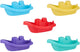 Let's Play Eddy Toys bateaux de bain 5 pièces – jouets de bain enfants – bateaux flottants – jouets aquatiques bain et piscine