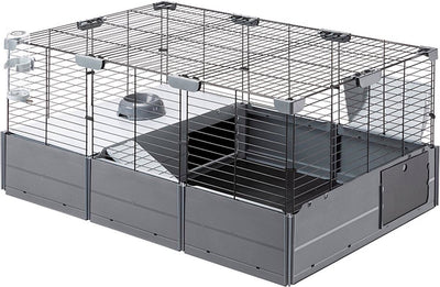 Ferplast -clapier à lapins-multipla-107,5x72x50-cm-noir