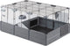 Ferplast -clapier à lapins-multipla-107,5x72x50-cm-noir