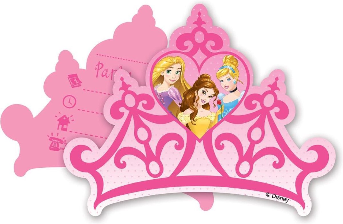Invitations aux fêtes des princesses Disney