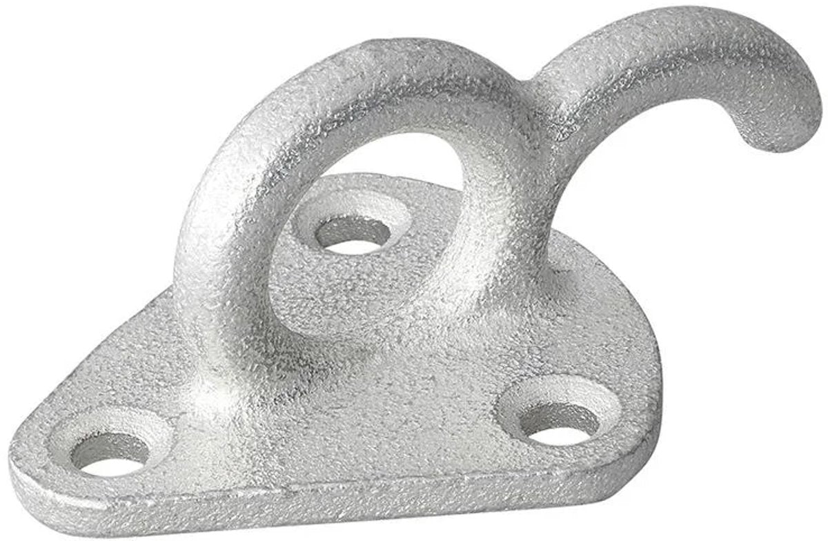 Proplus crochet de corde en métal avec oeil - 70x45mm - remorque - remorque - 5 pièces