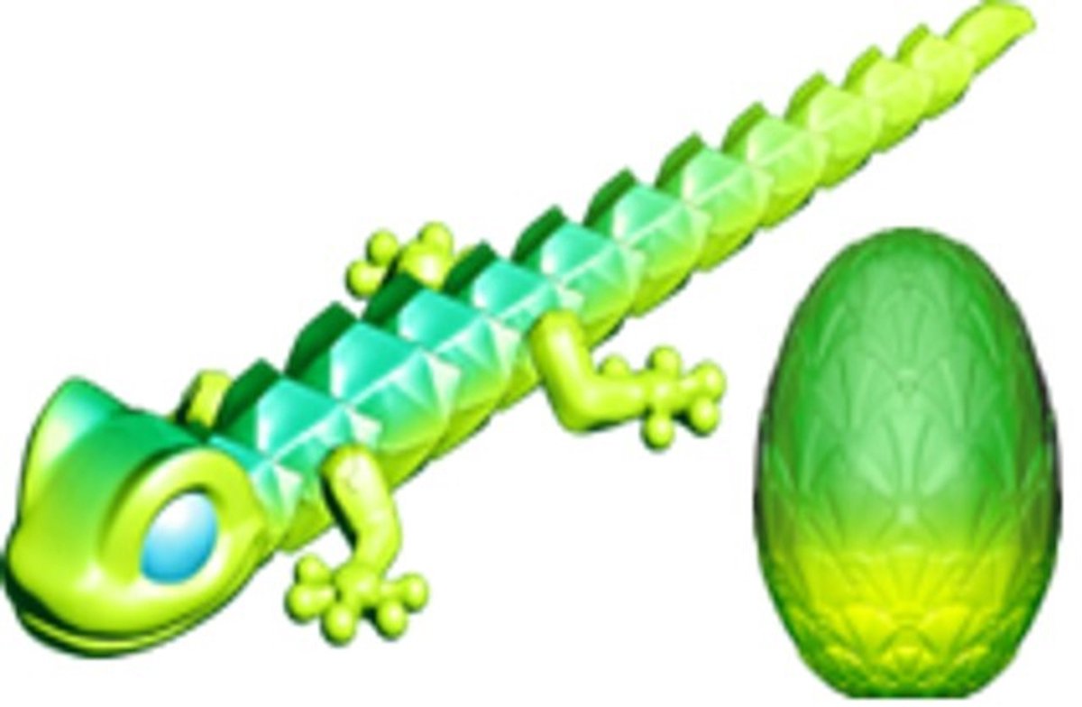 Spin master gecko - modèle aléatoire - dragons crystalynx