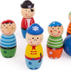 Bigjigs en bois de bowling pirates, 7dlg.