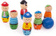 Bigjigs en bois de bowling pirates, 7dlg.