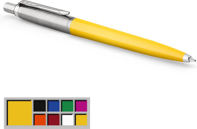 Stylo à bille Parker Jotter Originals | finition jaune classique | point moyen | encre bleue | 1 pièce