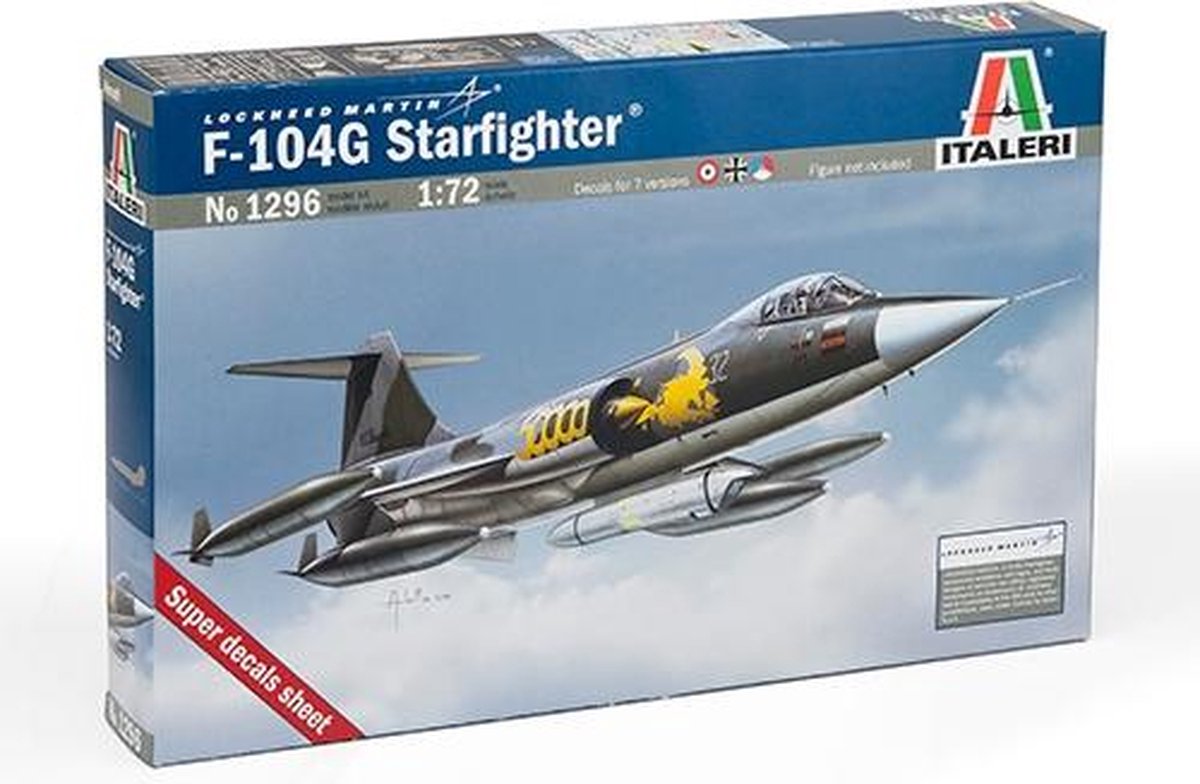 Italeri maquette véhicule militaire - 1296 f-104 g starfighter « recce » plastique - 1:72 - modélisme