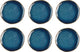 Médard de noblat - vertigo denim - assiettes à dessert 21 cm - 6 pièces - grès