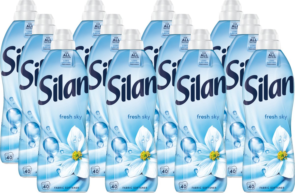 Adoucissant Silan - ciel frais 880 ml - 12 x 40 lavages - pack économique
