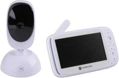 Interphone bébé Motorola avec caméra - babyphone vm75 - caméra bébé avec écran couleur, communication bidirectionnelle, berceuses et vision nocturne infrarouge - portée 300 m