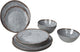 Bo-camp - vaisselle - halo - 12 pièces - gris