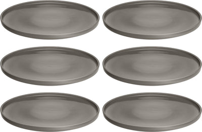 Assiette Leonardo Roma 27cm taupe - set 6